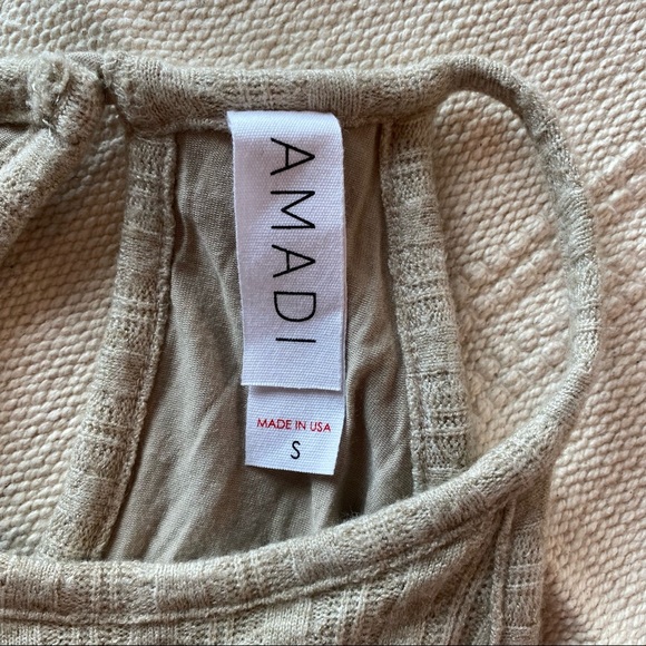 Amadi Anthropologie Knit Cream Midi Dress - Picture 7 of 9